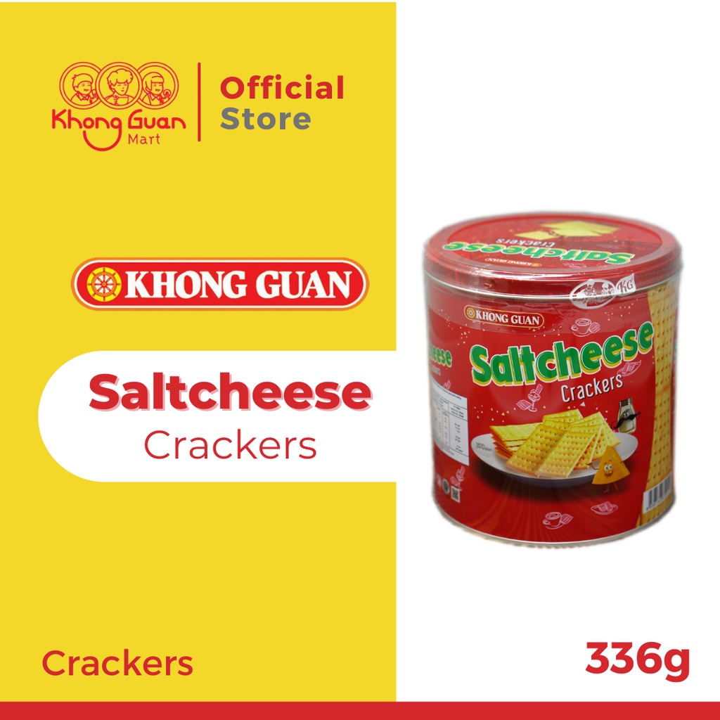 

KHONG GUAN Saltcheese Crackers Tin 336 Gram