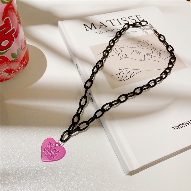 Love Necklace Accessories Trendy Korean Hip-hop Personality Retro