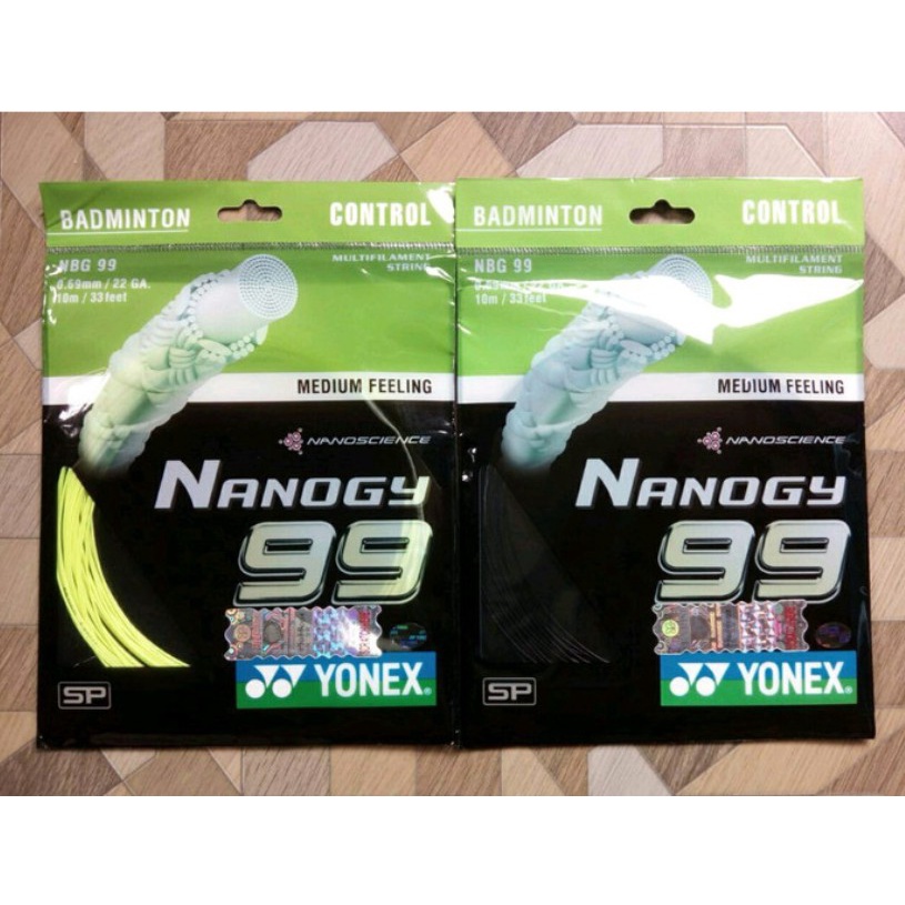 SENAR BADMINTON YONEX BG NANOGY 99 ORIGINAL HOLOGRAM SUNRISE SP