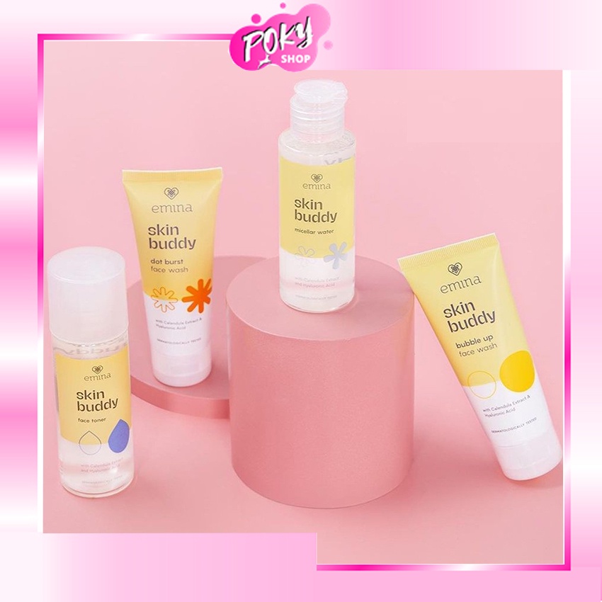 POKY - Emina Skin Buddy Series | Face Wash | Face Toner | Micellar Water