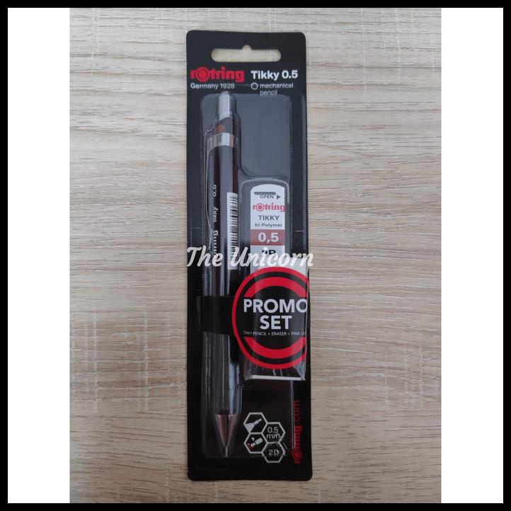 

Caramel | Paket Promo Set Rotring Tikky: Mechanical Pencil Burgundy+Leads+Eraser