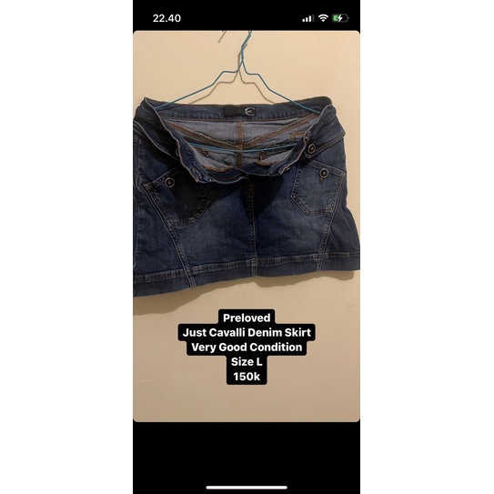 Just Cavalli Denim Skirt