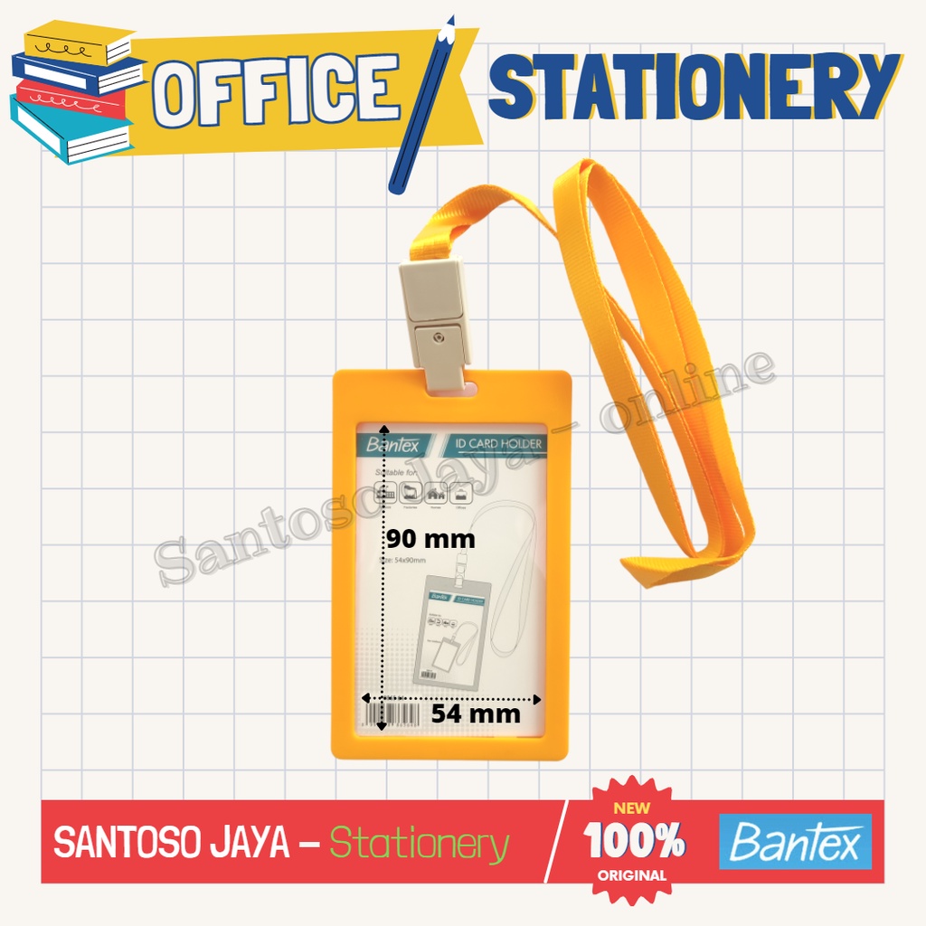

ID Card Holder BANTEX with Lanyard Portrait - plus Tali # 8865