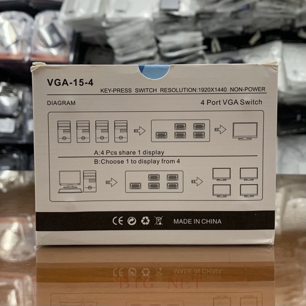 VGA SWITCH 4 PORTS CONVERTER/ VGA SWITCH 4*1