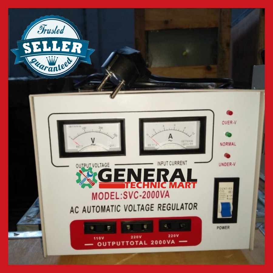 stabilizer listrik 2000 watt matsunaga-2000 VA Matsunaga plus kabel