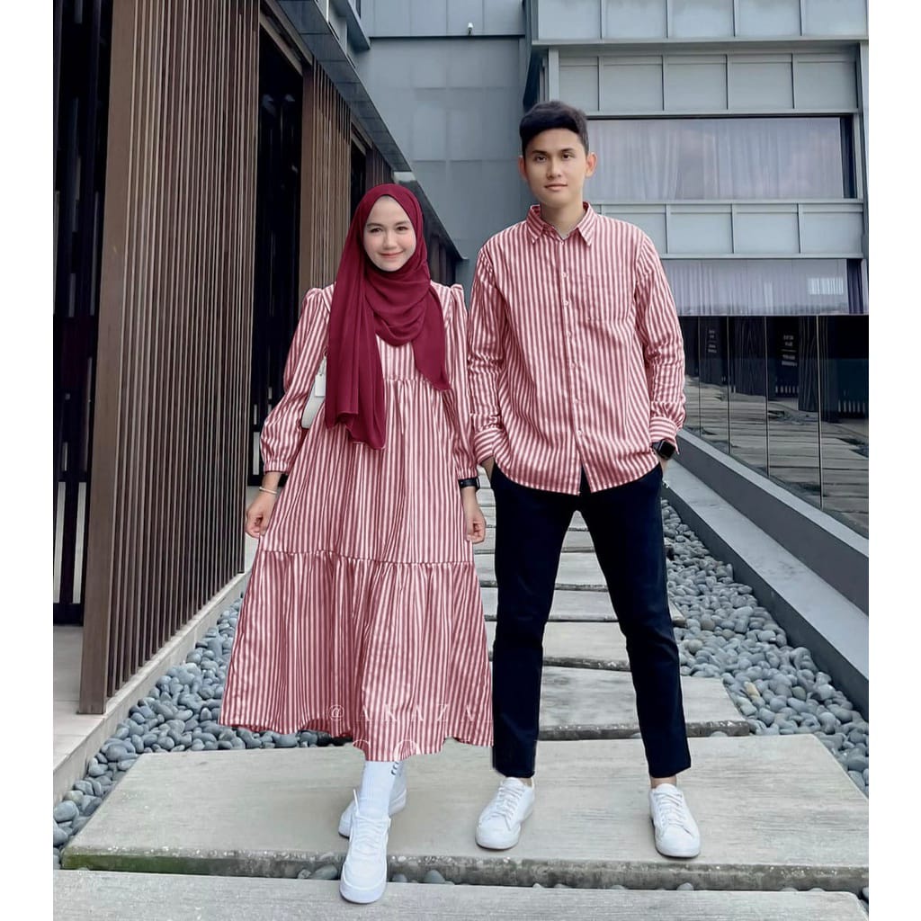 Modis | Couple Gamis Lesti Bi2 Busui | Gamis Couple Muslim | Pakaian Muslim Couple | Busana Muslim P