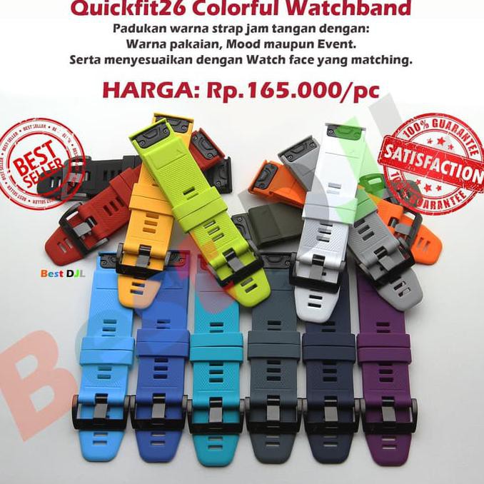 Garmin QuickFit 26 Watch Band / Strap for Fenix 3, Fenix 5X