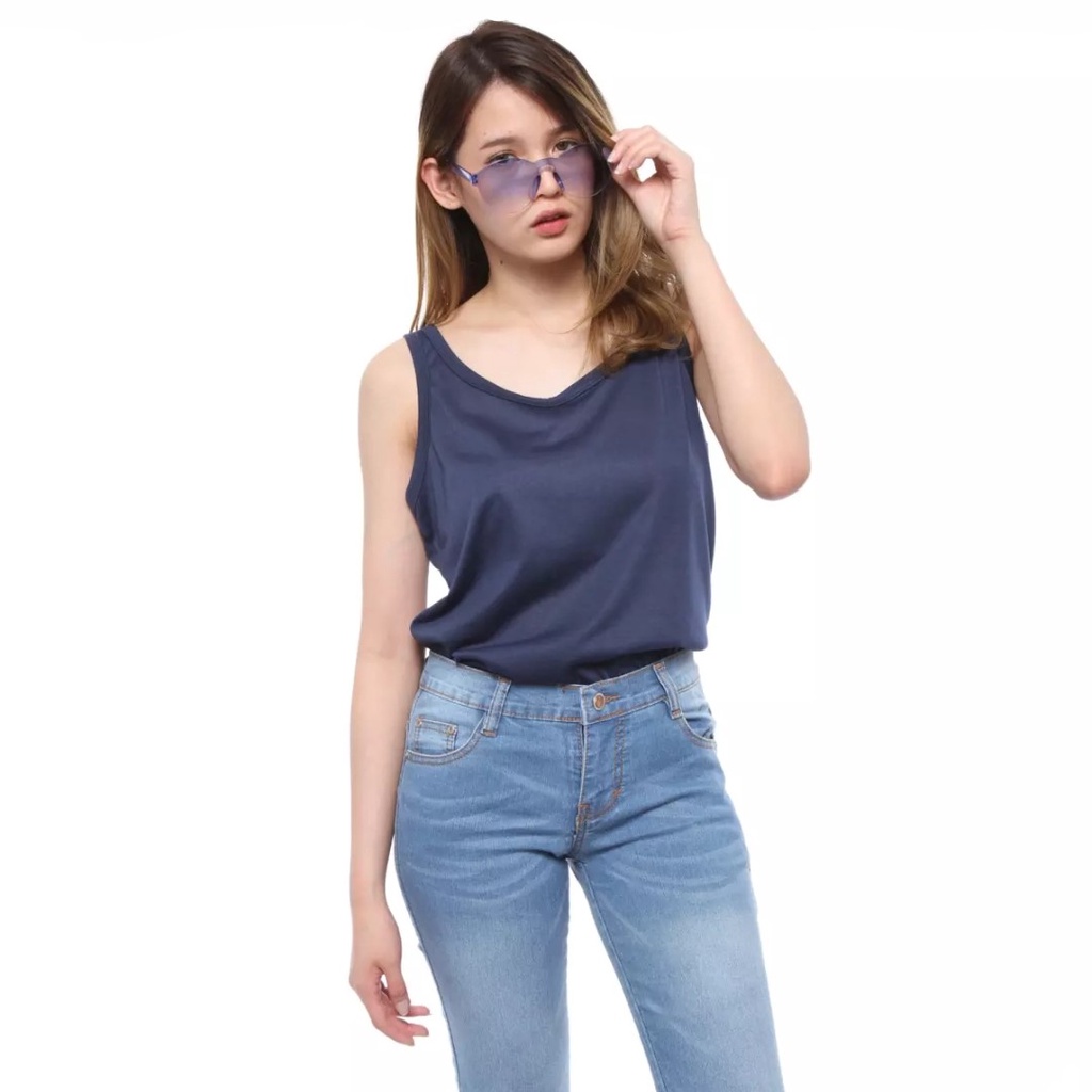 TANKTOP AGNES POLOS | TENGTOP TALI BESAR | DALAMAN WANITA | BAJU SANTAI MURAH | TENGTOP-4