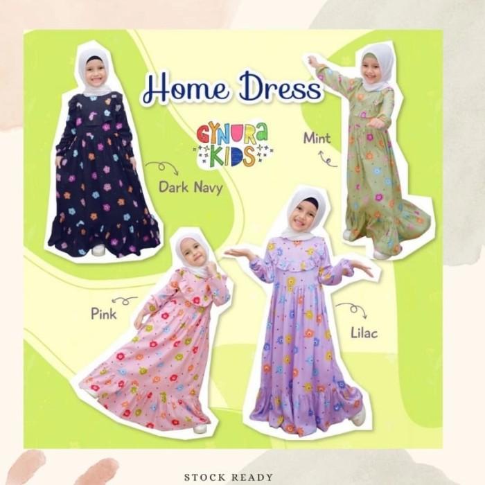 Gamis Anak Bahan Rayon Premium Usia 3 S/D 14Thn By Gynura Kids