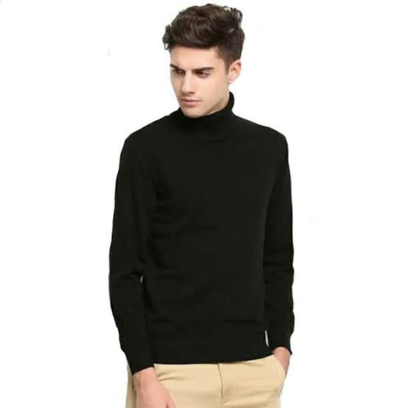 (BISA COD) KAOS TURTLENECK PRIA LENGAN PANJANG TURTLE NECK KOREAN STYLE LEHER TINGGI / KAOS KERAH TINGGI TURTLE COWOK