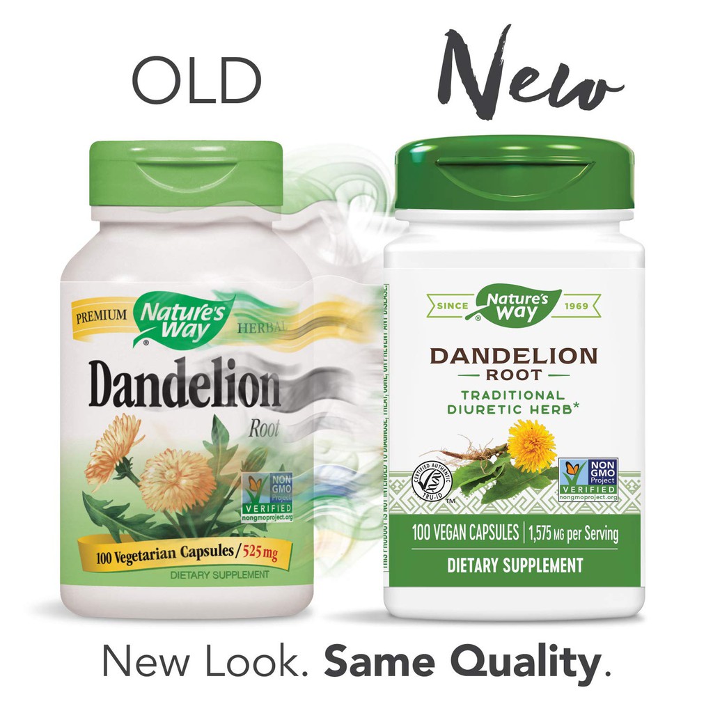 Nature Way Dandelion Root 525 mg 100 Veg ORI USA Herbal