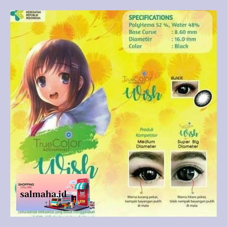 

T3Tky0Xs1 Softlens Wish By Living Colour Plano / Normal - Hitam L4Htxnne