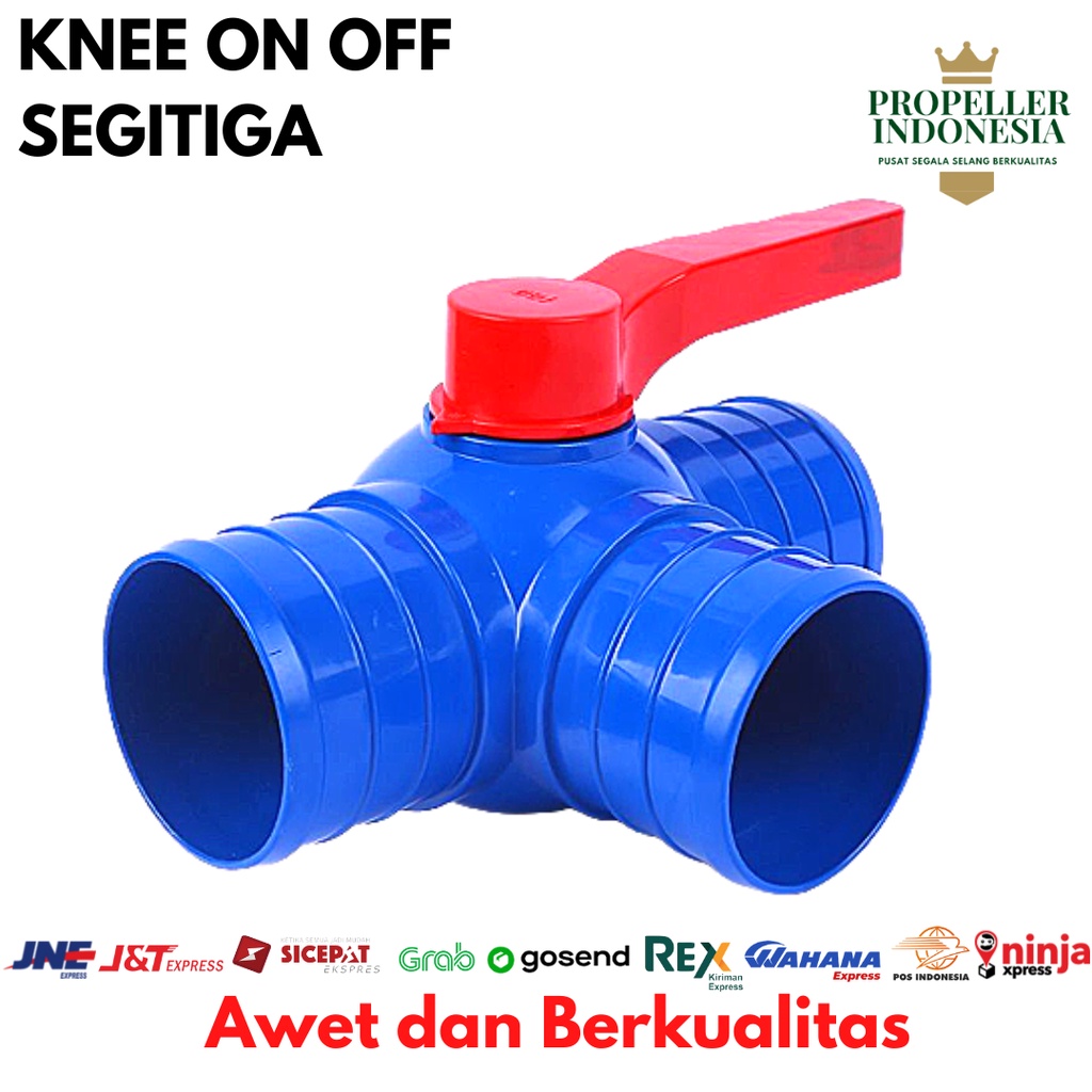 Quick Connector Selang Drip irigasi Pertanian Knee On Off 2&quot; - 4&quot;