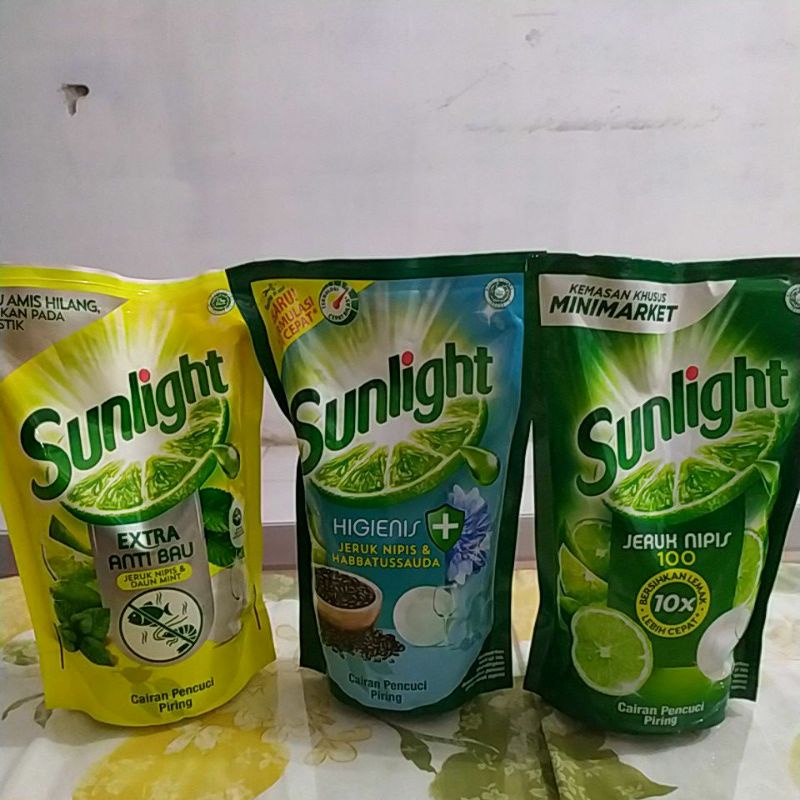 Sunlight  Anti Bau 755 ml Habbatussauda 755 ml dan Hijau Jeruk Nipis 755  ml