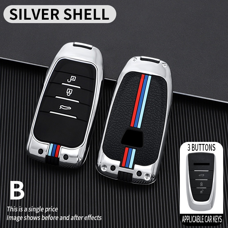 Casing Kunci Mobil Smart Bahan Zinc Alloy Untuk Luxgen U6 U7 SUV S5 2020 2021