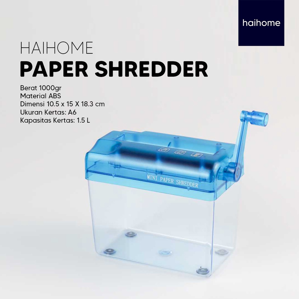 PAPER SHREDDER PENGHANCUR KERTAS MANUAL