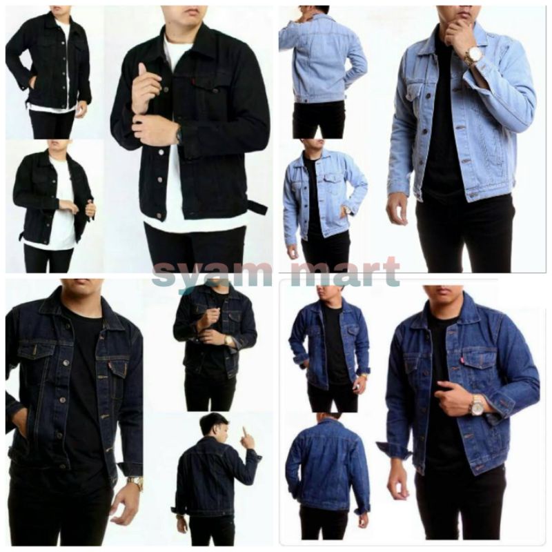 jaket jeans jaket Levis pria original