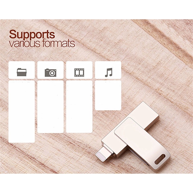 Flash drive USB 512GB Bahan Metal Anti Air Untuk PC