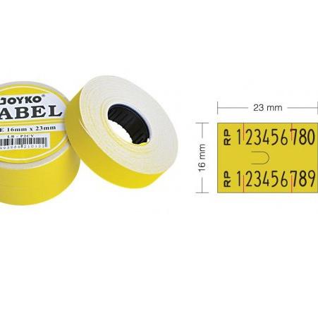 

♥BRAND♥ label refill isi labeller stiker tag harga nama kode barang putih kuning 1-2 line baris (1/2 slopan) grosir