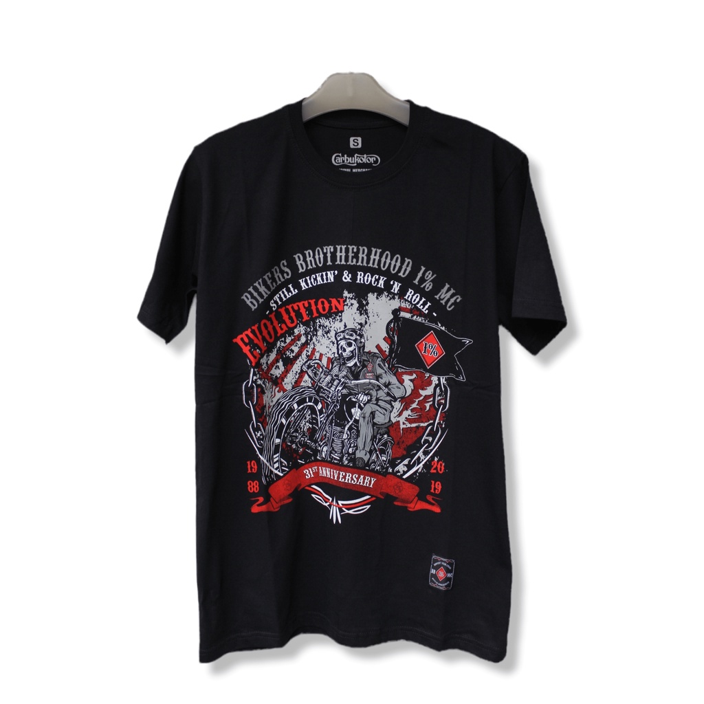 Tshirt Kaos Bikers Brotherhood 1% MC Anniversary 31st