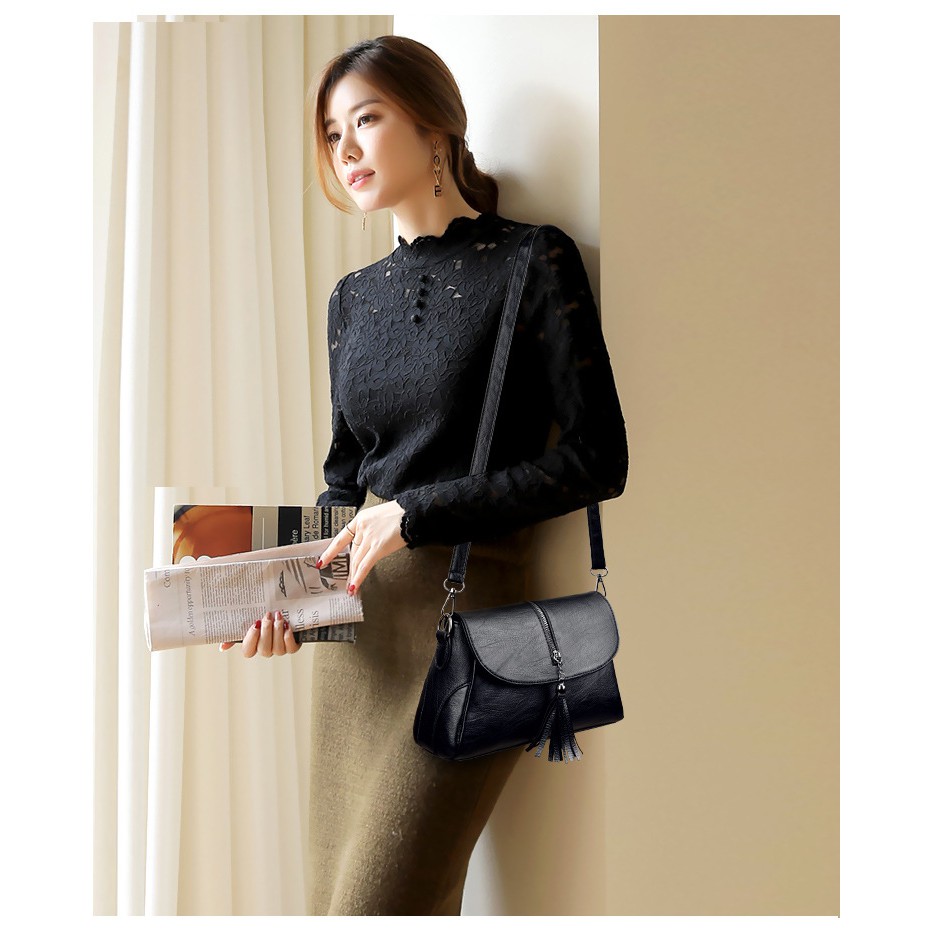 CYS Tas Selempang Wanita Sling Bag Slempang Murah Bahan Import Grosir Kulit PU Shoulder Bag Women T177