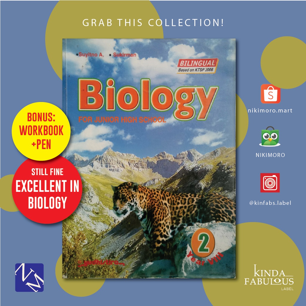 Yudhistira: Biology for Junior High School Kelas 8 SMP Bilingual