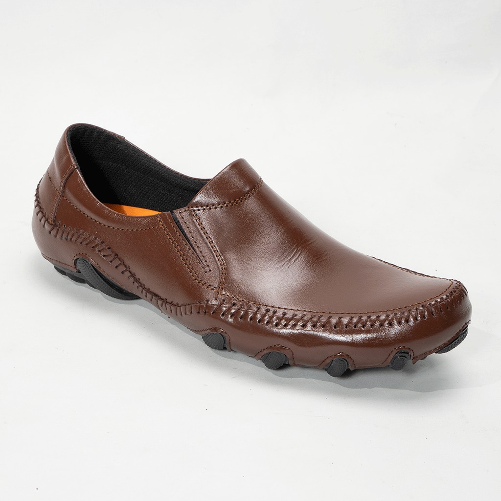 Sepatu Slip On Pria Casual Semi Formal Kulit Asli Original Handmade Motif Rajut 2022