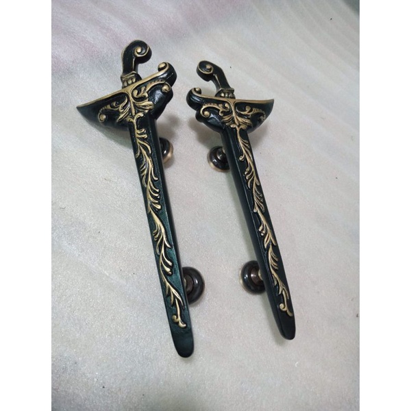 Cod Handle/gagang Tarikan Pintu Rumah Motif Keris Solo Antik bisa bayar ditempat COD
