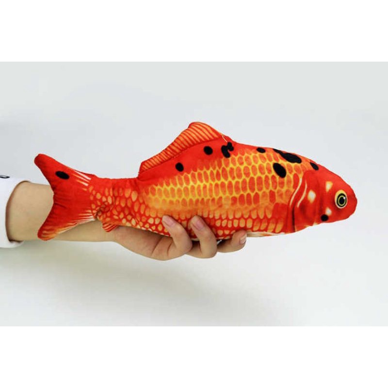 Mainan ikan goyang  Mainan Kucing Boneka Ikan BISA GERAK / DANCING FISH