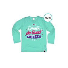 Kaos Afrakids AF208 &quot; Always Do Good Feeds &quot; Panjang