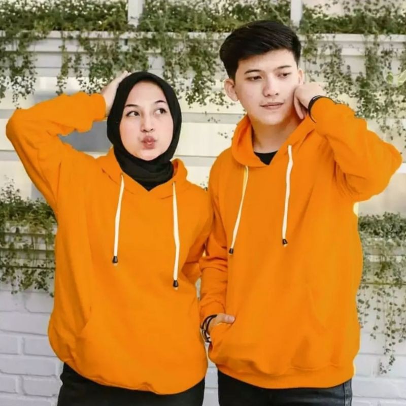 SWEATER HOODIE POLOS MODE KEKINIAN/BAHAN FLEECE/BISA COD