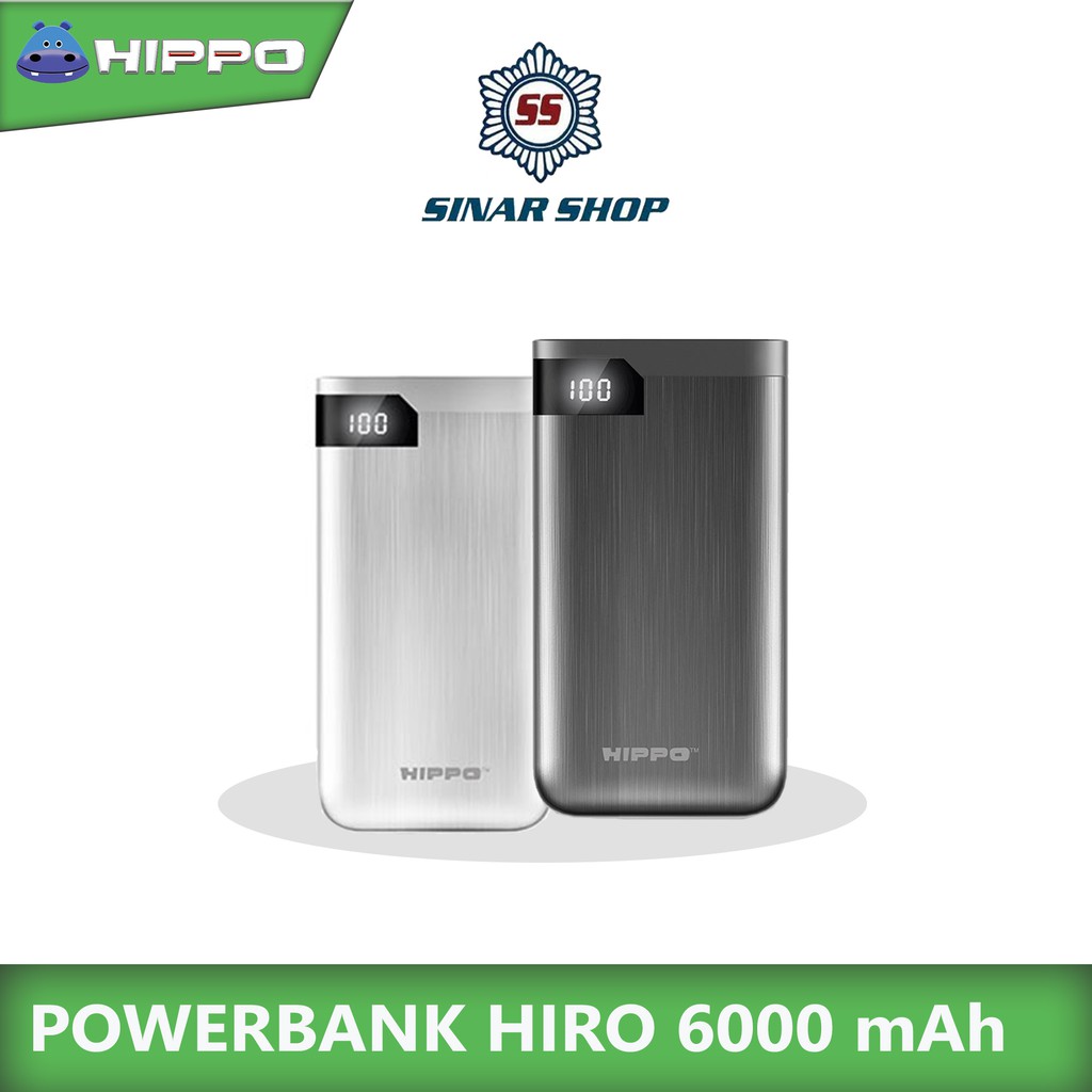 Powerbank Hippo Hiro 6000 mAh - Garansi Resmi