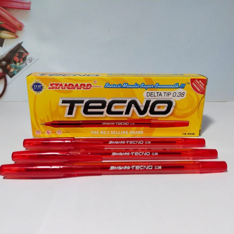 

pulpen standard merah /hitam eceran