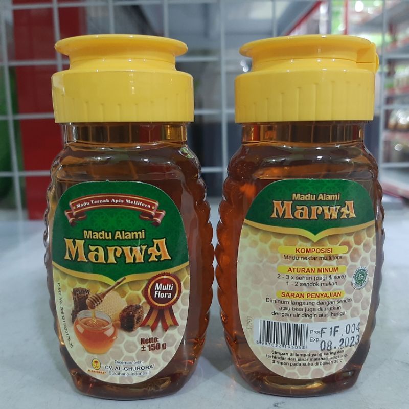 

Madu Alami Marwa Multiflora Al-Ghuroba (Fliptop) 150 gr
