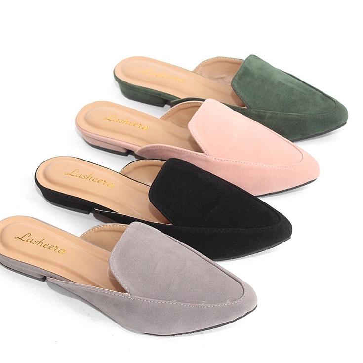Penjualan Terbanyak.. MULES WANITA MODEL TERBARU KEKINIAN MODEL SUEDE CASUAL SELOP LEBARAN 2022 SLIP