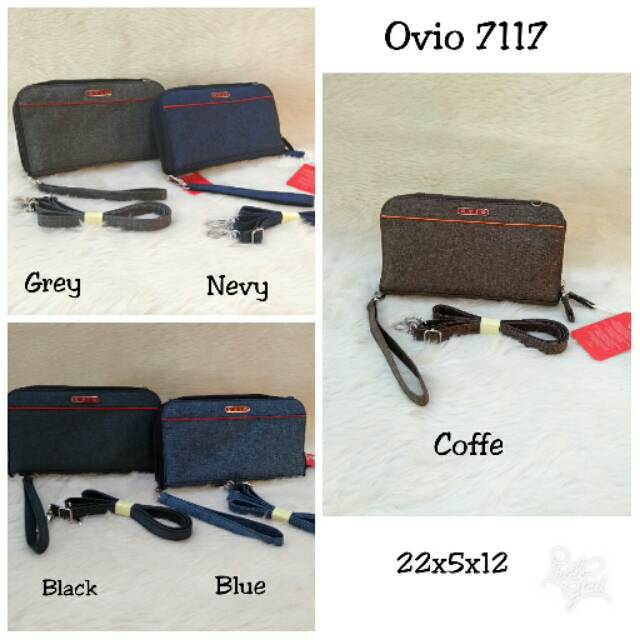 Tas ovio motif jeans 7117 tas wanita slingbag murah