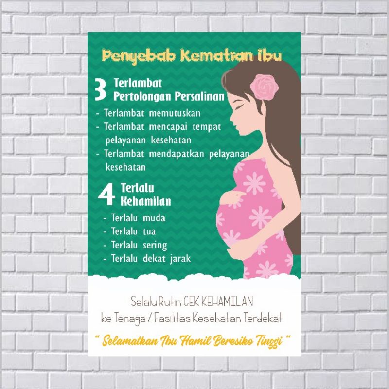 

Poster Kebidanan Penyebab Kematian pada Ibu Hamil