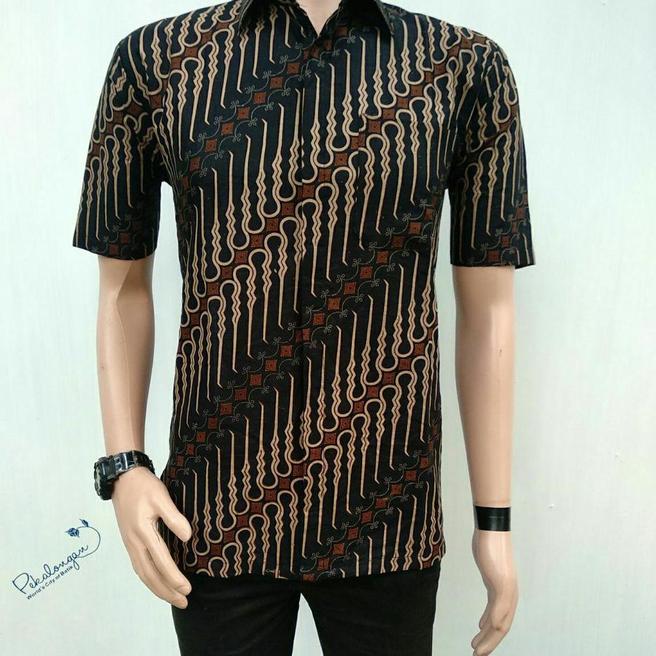 Mall KEMEJA BATIK PRIA LIRIS SENO COKLATAN