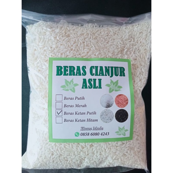 

BERAS KETAN PUTIH CIANJUR ASLI @ 1 KG