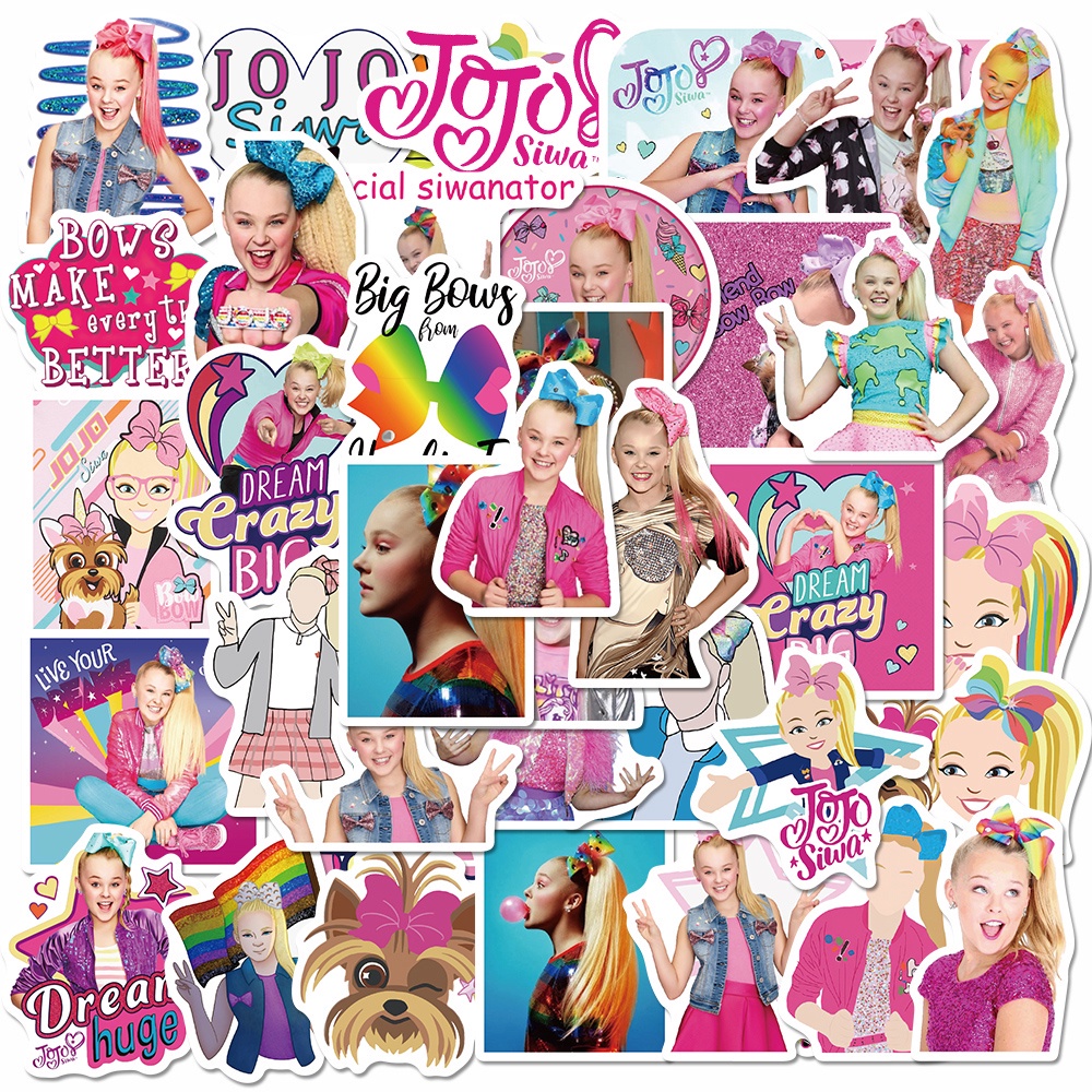 [In stock] 50 pieces of JoJo girl stickers personality fun hand account stickers box computer waterproof stickers