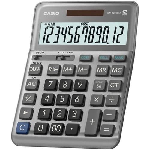 

Casio Calculator DM 1200 FM