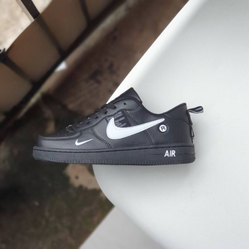 Sepatu Air Force 1 Low Utility Black Kualitas Import