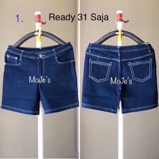 Hotpans Jeans  Big  Size  31 34 Celana  Jeans  Pendek  Wanita  