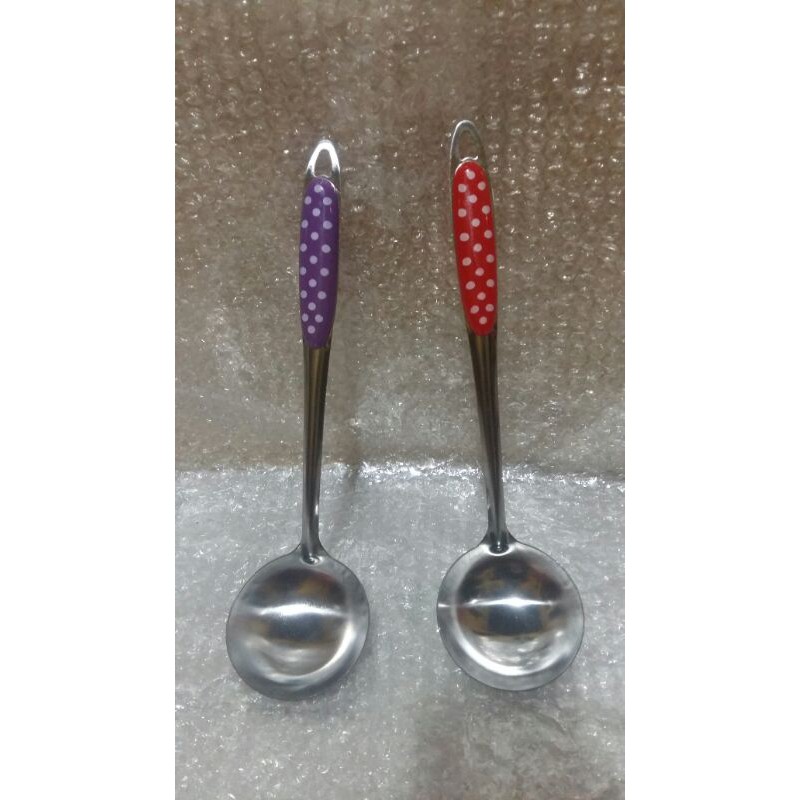 Sendok Sayur Stainless Polkadot/Irus Stainless