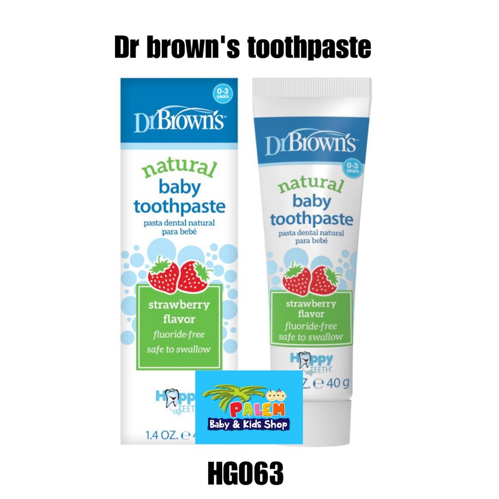 Dr Brown Natural Baby Toothpaste/pasta gigi