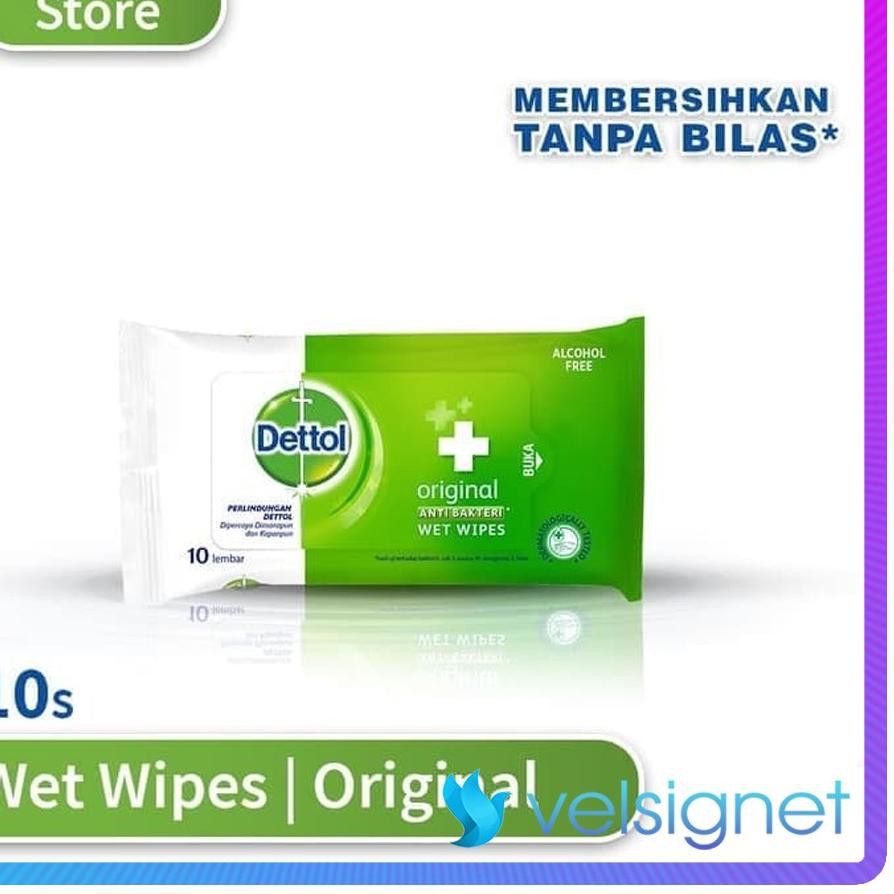 *Promo* [TISSUE BASAH] DETTOL WET WIPES 10s - Tissue Basah Antiseptic ★
