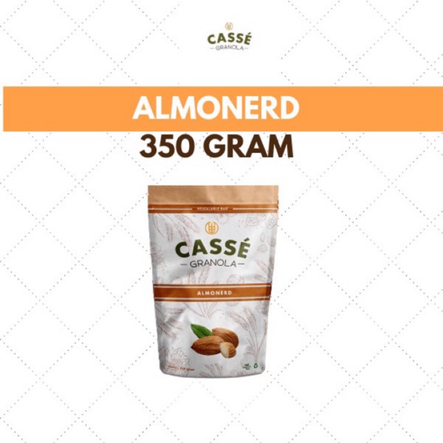 

Almonerd Cassé Granola 350 gram / Family Pack / Snack Keluarga Sehat
