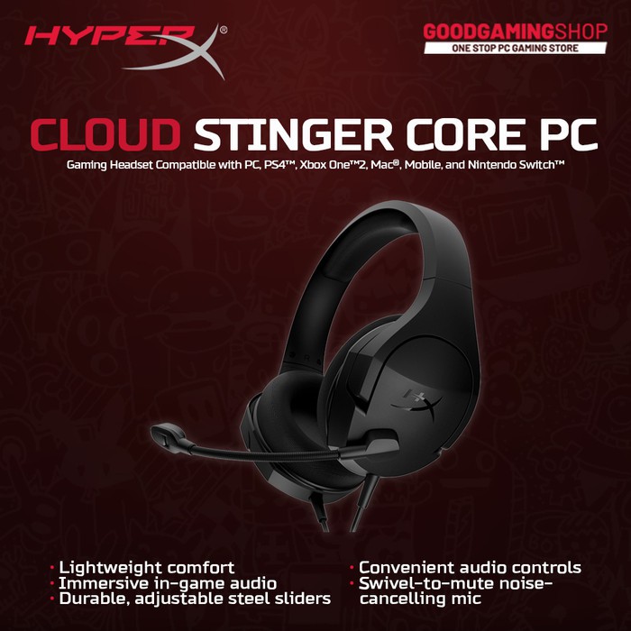 hyperx cloud stinger core for pc