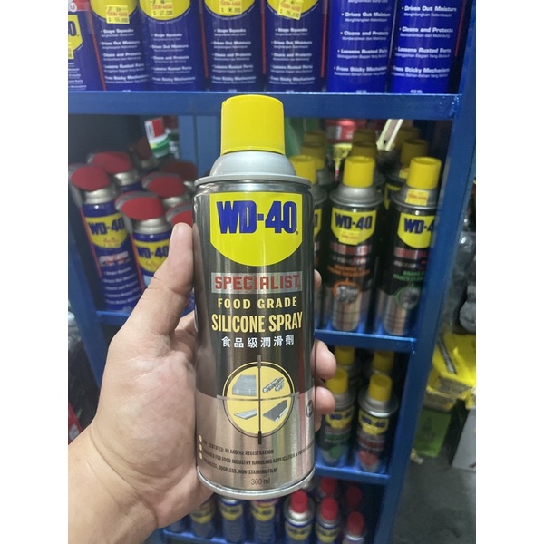 WD40 Food Grade Silicone 360ml WD 40 Food Grade Silicone Spray 360 ml