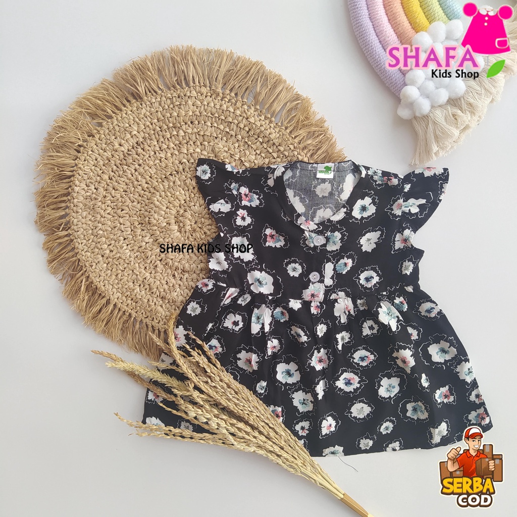 DRESS ANAK BAYI PEREMPUAN USIA 3 BULAN - 18 BULAN / BAJU PAKAIAN ANAK BAYI PEREMPUAN / NEWBORN / RAYON VISCOSE-XS0025